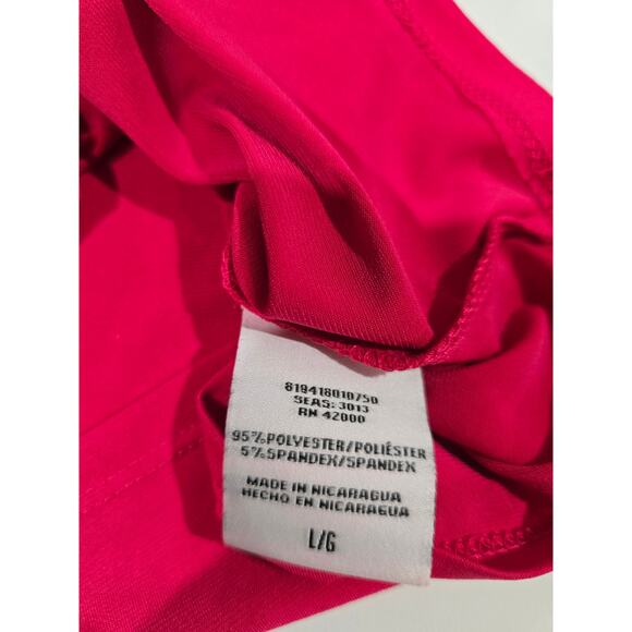 Jaclyn Smith Women’s Pink Ruched Front Sleeveless Top – Polyester Spandex Blend - Picture 6 of 8
